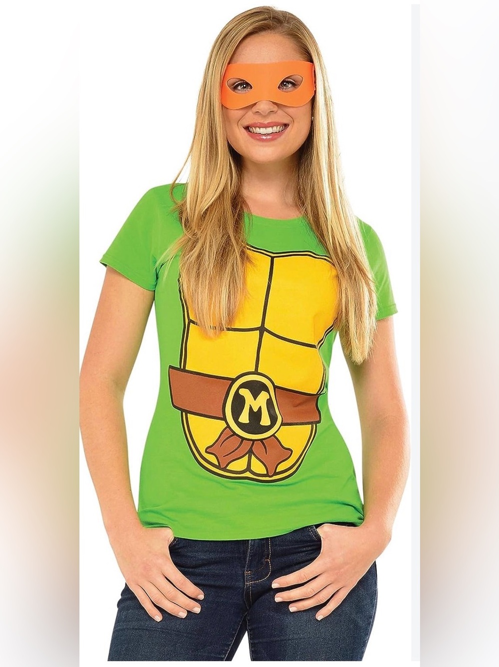 Rubie's Costume Teenage Mutant Ninja Turtles Michelangelo Top With Mask